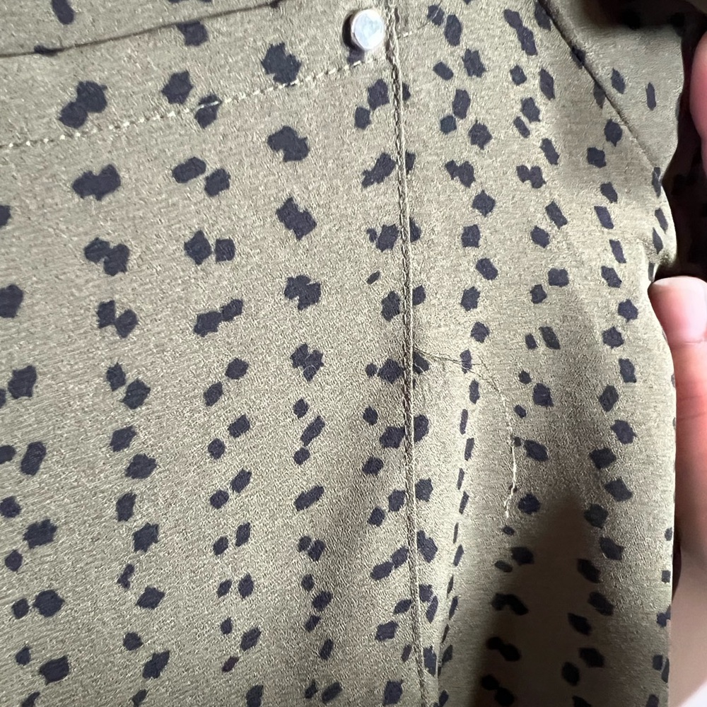 Apt. 9 Olive Patterned Blouse - image 6